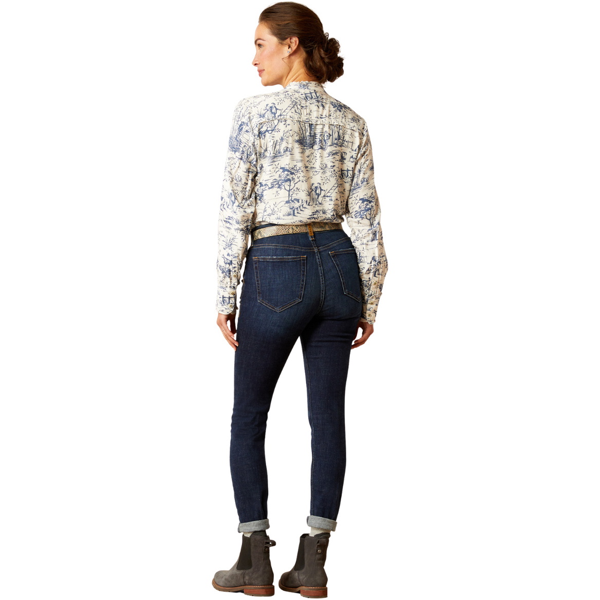 2025 Ariat Femmes Haute Taille Fine Sangle 10051887 - Puerto Rico